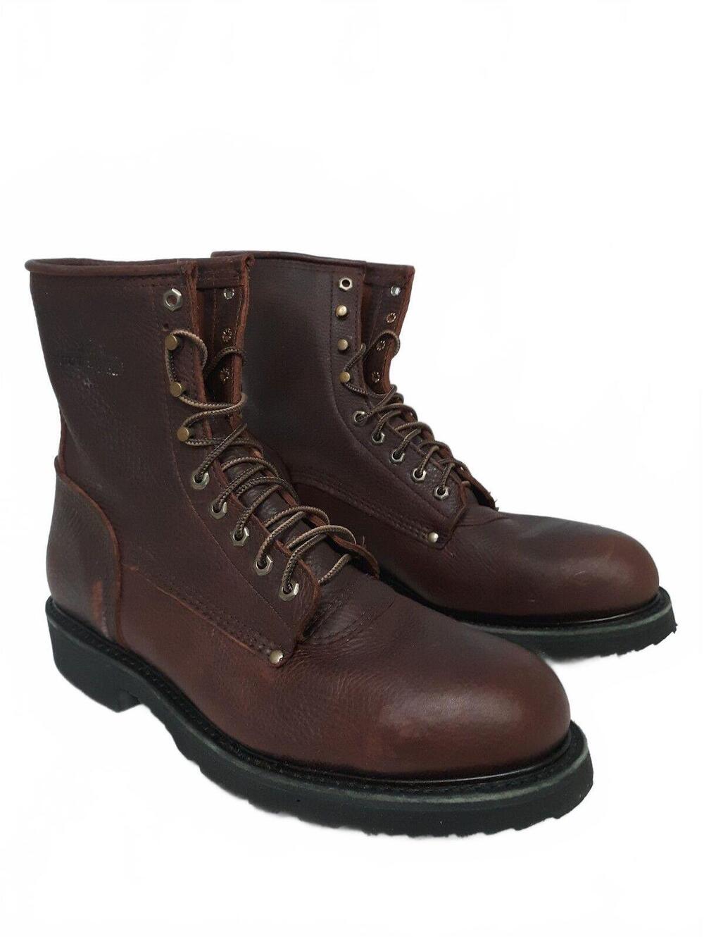 Carolina Men's 8001-22 Steel Toe USA Work Boot Brown Size 14.5B